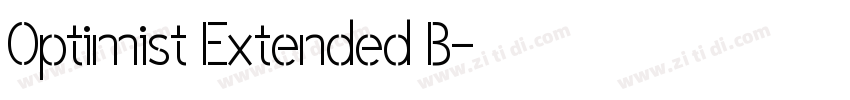 Optimist Extended B字体转换